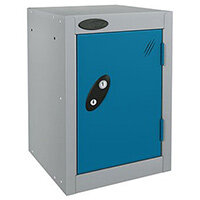 Probe 1 Door Cube Locker Cam Lock ACTIVECOAT W460xD460xH460mm Silver Body Blue Door 7 Year Warranty