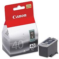 Canon PG-40 BK ( 0615B001 ) Black Ink Cartridge Original - for FAX JX210; PIXMA iP1800, iP1900, iP2600, MP140, MP190, MP210, MP220, MP470, MX300, MX310