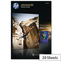 HP A3 Advanced Glossy Photo Paper 250gsm (Pack of 20)