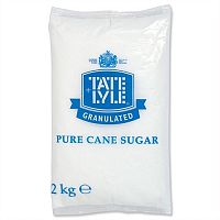 Tate and Lyle Granulated Pure Cane White Sugar Bag 2kg Ref A03912 Tate and Lyle Granulated Pure Cane White Sugar Bag 2kg Ref A03912
