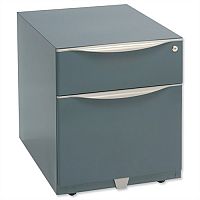 Bisley Wave Mobile Pedestal A4W Stationery and File Drawer 495H Grey WVA59MSF-F4 Bisley Wave Mobile Pedestal A4W Stationery and File Drawer 495H Grey WVA59MSF-F4