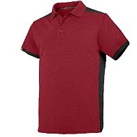 Snickers 2715 AllroundWork Polo Shirt Size XS Red/Black