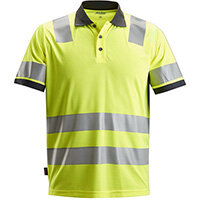 Snickers 2730 AllroundWork High-Vis Polo Shirt Class 2 Size S Yellow Snickers 2730 AllroundWork High-Vis Polo Shirt Class 2 Size S Yellow