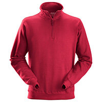 Snickers 2818 1/2 Zip Sweatshirt Size XS Chilli Red