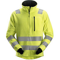 Snickers 2860 ProtecWork Fleece Jacket High-Vis Class 3 Size XS Yellow Snickers 2860 ProtecWork Fleece Jacket High-Vis Class 3 Size XS Yellow