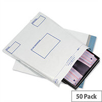 GoSecure Extra Strong 600x700mm White Polythene Envelope Pack of 50 GoSecure Extra Strong 600x700mm White Polythene Envelope Pack of 50