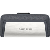 SanDisk Drive USB Ganda Ultra Tipe-C 256 GB USB flash drive USB Type-A / USB Type-C 3.2 Gen 1 (3.1 Gen 1) Grey, Silver