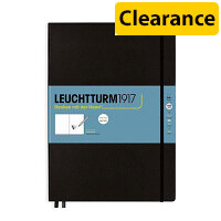 Leuchtturm1917 Sketchbook Master - A4+, Hardcover, 112 Plain Pages, 150gsm, Black