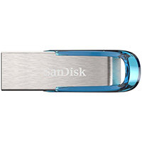 SanDisk Ultra Flair USB flash drive 32 GB USB Type-A 3.2 Gen 1 (3.1 Gen 1) Blue, Silver