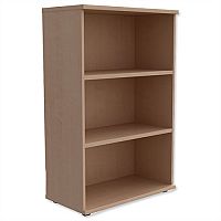 Medium Bookcase 1130mm High With Adjustable Shelves & Floor Leveller Feet Maple - Universal Storage Can Be Used Alone Or Accompany The Switch, Komo or Ashford Ranges Medium Bookcase 1130mm High With Adjustable Shelves & Floor Leveller Feet Maple - Universal Storage Can Be Used Alone Or Accompany The Switch, Komo or Ashford Ranges