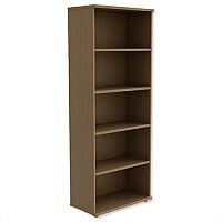 Tall Bookcase With Adjustable Shelves and Floor-leveller Feet W800xD420xH1850mm Urban Oak - Universal Storage Can Be Used Alone Or Accompany The Switch, Komo or Ashford Ranges Tall Bookcase With Adjustable Shelves and Floor-leveller Feet W800xD420xH1850mm Urban Oak - Universal Storage Can Be Used Alone Or Accompany The Switch, Komo or Ashford Ranges
