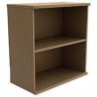 Low Bookcase With Adjustable Shelves & Floor-leveller Feet W800xD420xH770mm Urban Oak - Universal Storage Can Be Used Alone Or Accompany The Switch, Komo or Ashford Ranges Low Bookcase With Adjustable Shelves & Floor-leveller Feet W800xD420xH770mm Urban Oak - Universal Storage Can Be Used Alone Or Accompany The Switch, Komo or Ashford Ranges