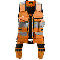 Snickers 4230 AllroundWork, High-Vis Tool Vest Class 1 High Visibility Orange - Black Size: M