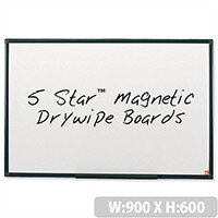 Magnetic Whiteboard 900 x 600mm 5 Star