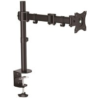 StarTech.com Articulating Monitor Arm - Steel - Single Monitor Stand - Monitors up to 27 Inches - VESA Mount - Adjustable Monitor Arm - 68.6 cm (27 Inches) Screen Support - 7.98 kg Load Capacity - Black