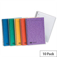 Europa A4 Notemaker Sidebound Book Ruled 120 Pages Assorted A Pack 10