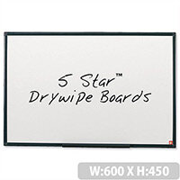 Whiteboard Lightweight 600 x 450mm 5 Star