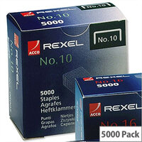 Rexel Acco 10 Staples 5mm Pack 5000