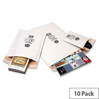Jiffy Mailmiser Size 0 Bubble Lined 140x195mm White Pack of 10 Jiffy Mailmiser Size 0 Bubble Lined 140x195mm White Pack of 10