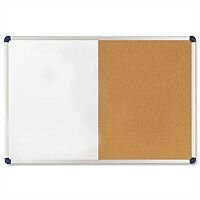 Nobo Classic Combination Board Drywipe and Cork 1200 x 900mm Nobo Classic Combination Board Drywipe and Cork 1200 x 900mm