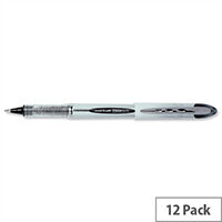 Uni-ball UB200 Vision Elite Black Rollerball Pen Pack 12 - Medium 0.8mm writes a 0.6mm line width - Ink is fade resistant, water resistant and tamper proof - Airplane-Safe technology to prevent ink leakages Uni-ball UB200 Vision Elite Black Rollerball Pen Pack 12 - Medium 0.8mm writes a 0.6mm line width - Ink is fade resistant, water resistant and tamper proof - Airplane-Safe technology to prevent ink leakages