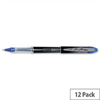Uni-Ball Vision Elite Liquid Ink Rollerball Pen 0.6mm Line Blue Pack of 12 9007001 Uni-Ball Vision Elite Liquid Ink Rollerball Pen 0.6mm Line Blue Pack of 12 9007001
