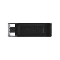 Kingston DataTraveler 70 USB-C Flash Drive - 64GB, USB 3.2 Gen 1, Fast Data Transfer