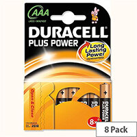 Duracell Plus AAA Battery Alkaline 1.5V (8 Pack) 81275401 Duracell Plus AAA Battery Alkaline 1.5V (8 Pack) 81275401