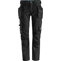 Snickers 6208 LiteWork Trousers+ Detachable Holster Pockets Black Size 148 (W33xL35inch)