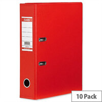 Elba Lever Arch File PVC 70mm Spine A4 Purple Pack of 10 Elba Lever Arch File PVC 70mm Spine A4 Purple Pack of 10