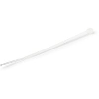 StarTech.com 1000 Pack 4 Inches Cable Ties - White Small Nylon/Plastic Zip Tie - Adjustable Electrical/Network Cable Wraps/-40 to +85C Temp/94V-2 Fire & UL Rated TAA, Releasable cable tie, Nylon, Plastic, White, 2.2 cm, V2, -40 - 85 C