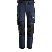 Snickers 6341 AllroundWork Stretch Trousers Navy - Black Size 156 (W39xL35inch)