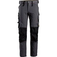 Snickers 6371 AllroundWork Full Stretch Trouser Steel Grey - Black Size 192 (W31xL28inch) Snickers 6371 AllroundWork Full Stretch Trouser Steel Grey - Black Size 192 (W31xL28inch)