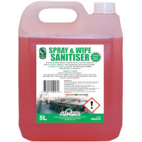 Spray & Wipe Sanitiser 5L Pack of 4