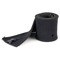 StarTech.com 40 Inches (1m) Neoprene Cable Management Sleeve with Zipper & Buckle - 1.2 Inches (3cm) Diameter - Computer/PC Power/Network/AV Cord Cover/Manager - Flexible Cable Organizer Wrap - Black, Cable sleeve, Rubber, Black