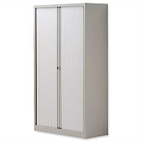 Tambour Cupboard Steel Side-opening W1000xD470xH1570-1585mm Grey Tambour Cupboard Steel Side-opening W1000xD470xH1570-1585mm Grey