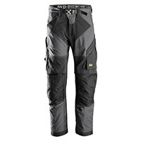 Snickers 6903 FlexiWork Work Trousers Plus Size 192 (W31xL28inch) Steel Grey & Black Snickers 6903 FlexiWork Work Trousers Plus Size 192 (W31xL28inch) Steel Grey & Black