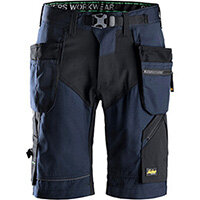 Snickers 6904 FlexiWork, Work Shorts+ Holster Pockets Navy - Black Size: 54