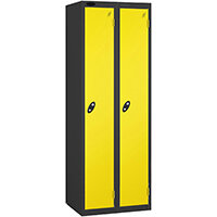 Probe 2 Door Locker Cam Lock ACTIVECOAT W305xD305xH1780mm Nest Of 2 Black Body Lemon Door 7 Year Warranty