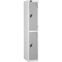 Probe 2 Door Locker Cam Lock ACTIVECOAT W305xD305xH1780mm White Body Silver Door 7 Year Warranty