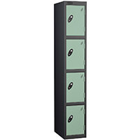 Probe 4 Door Locker Cam Lock ACTIVECOAT W305xD305xH1780mm Black Body Jade Door 7 Year Warranty