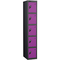 Probe 5 Door Locker Cam Lock ACTIVECOAT W305xD305xH1780mm Black Body Lilac Door 7 Year Warranty
