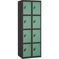 Probe 4 Door Locker Cam Lock ACTIVECOAT W305xD380xH1780mm Nest Of 2 Black Body Jade Door 7 Year Warranty