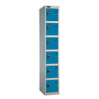 Probe 6 Door Locker Cam Lock ACTIVECOAT W305xD380xH1780mm Silver Body Blue Door 7 Year Warranty