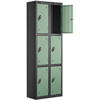 Probe 3 Door Locker Cam Lock ACTIVECOAT W305xD460xH1780mm Nest Of 2 Black Body Jade Door 7 Year Warranty