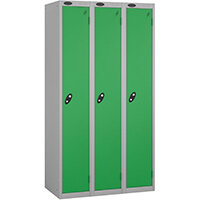 Probe 1 Door Locker Cam Lock ACTIVECOAT W380xD380xH1780mm Nest Of 3 Silver Body Green Door Probe 1 Door Locker Cam Lock ACTIVECOAT W380xD380xH1780mm Nest Of 3 Silver Body Green Door