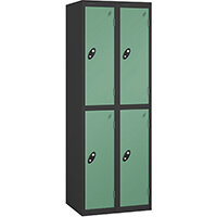 Probe 2 Door Locker Cam Lock ACTIVECOAT W380xD380xH1780mm Nest Of 2 Black Body Jade Door 7 Year Warranty