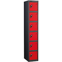 Probe 6 Door Locker Cam Lock ACTIVECOAT W380xD380xH1780mm Black Body Red Door 7 Year Warranty