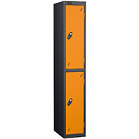 Probe 2 Door Locker Cam Lock ACTIVECOAT W380xD460xH1780mm Black Body Orange Door 7 Year Warranty