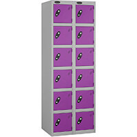 Probe 6 Door Locker Cam Lock ACTIVECOAT W380xD460xH1780mm Nest Of 2 Silver Body Lilac Door 7 Year Warranty